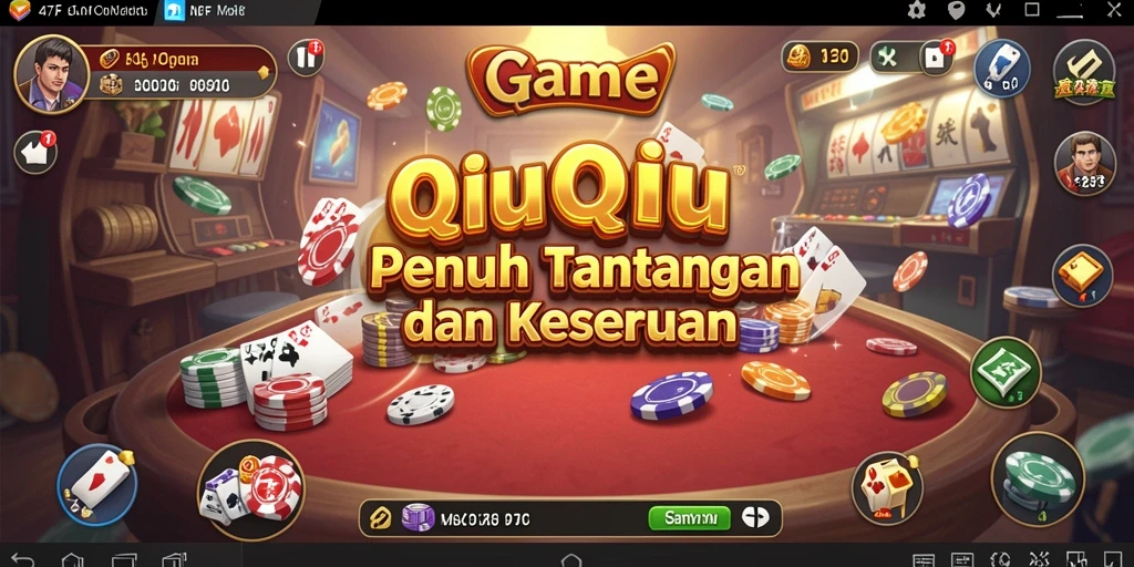 Tangkapan layar gameplay 47F dengan serunya bermain QiuQiu.