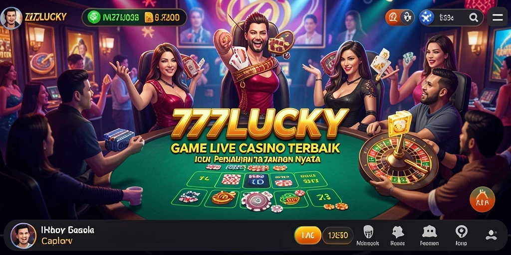 Tampilan gameplay Live Casino yang menarik di 777LUCKY.