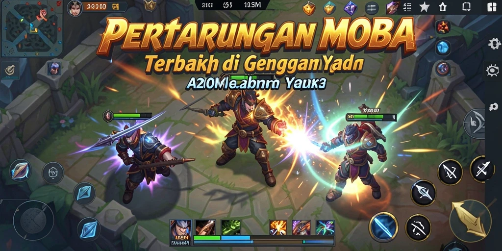 Tampilan intens gameplay A200M dalam pertempuran tim.