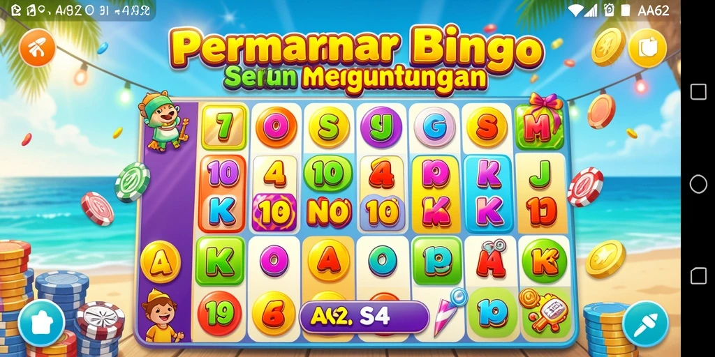 Tampilan gameplay Bingo yang seru dan menegangkan di AA62.