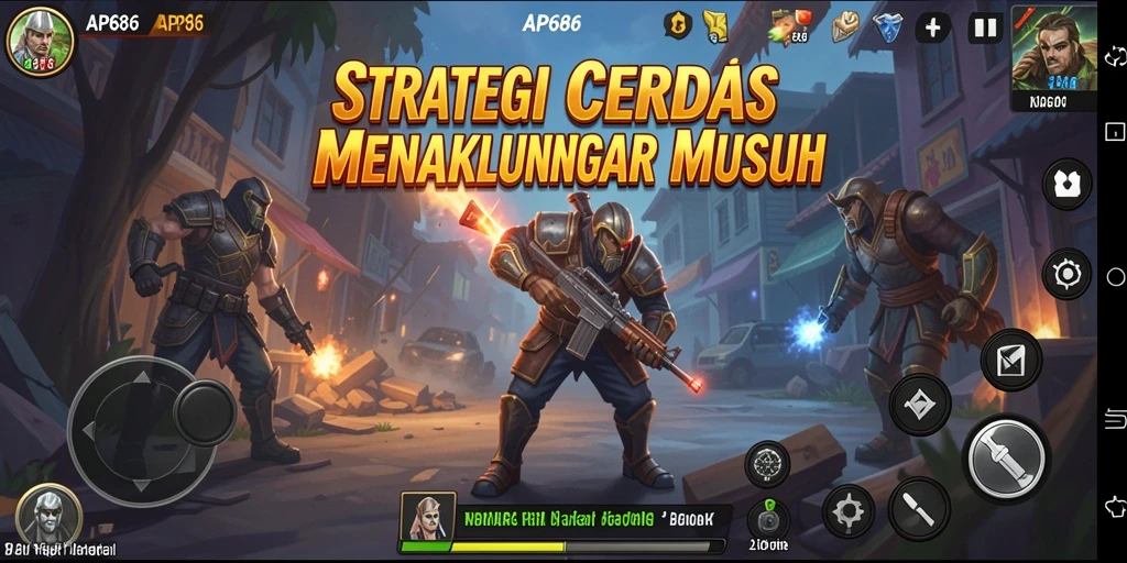 Screenshot dari gameplay AP686 yang menampilkan aksi strategi yang mendebarkan.