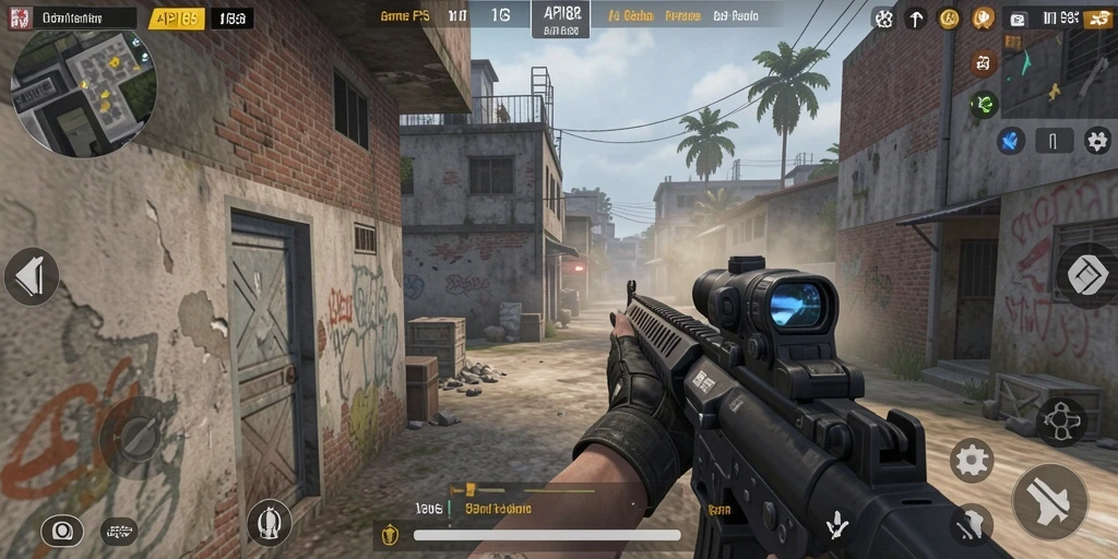 Screenshot gameplay API88 menampilkan aksi tembak-menembak yang intens.