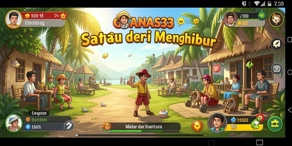 Tangkapan layar gameplay penuh warna dari GANAS33 yang menghibur.