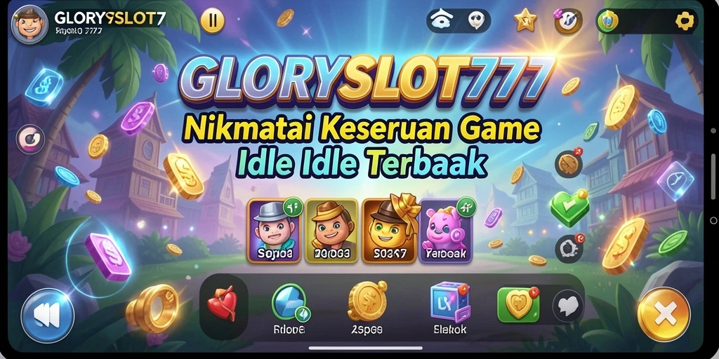 Tampilan gameplay menarik GLORYSLOT777 dengan aksi permainan Idle yang seru.