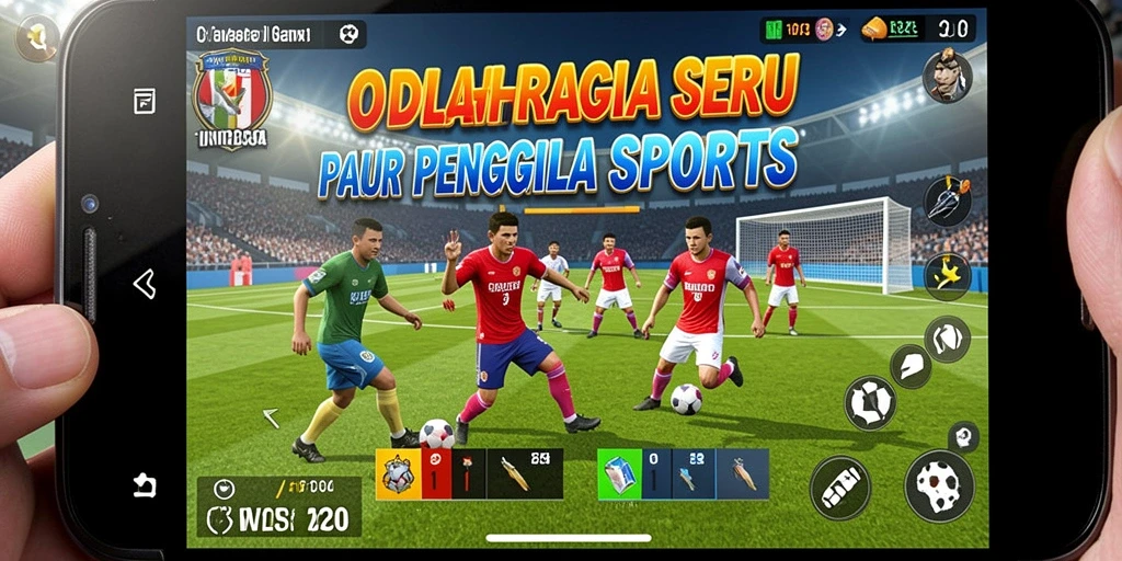Tampilan gameplay IN1234 yang mendebarkan di lapangan olahraga.