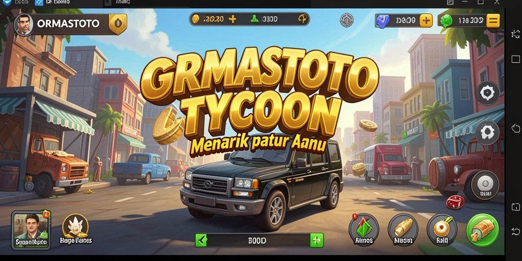 Gameplay seru ORMASTOTO dalam dunia Tycoon.